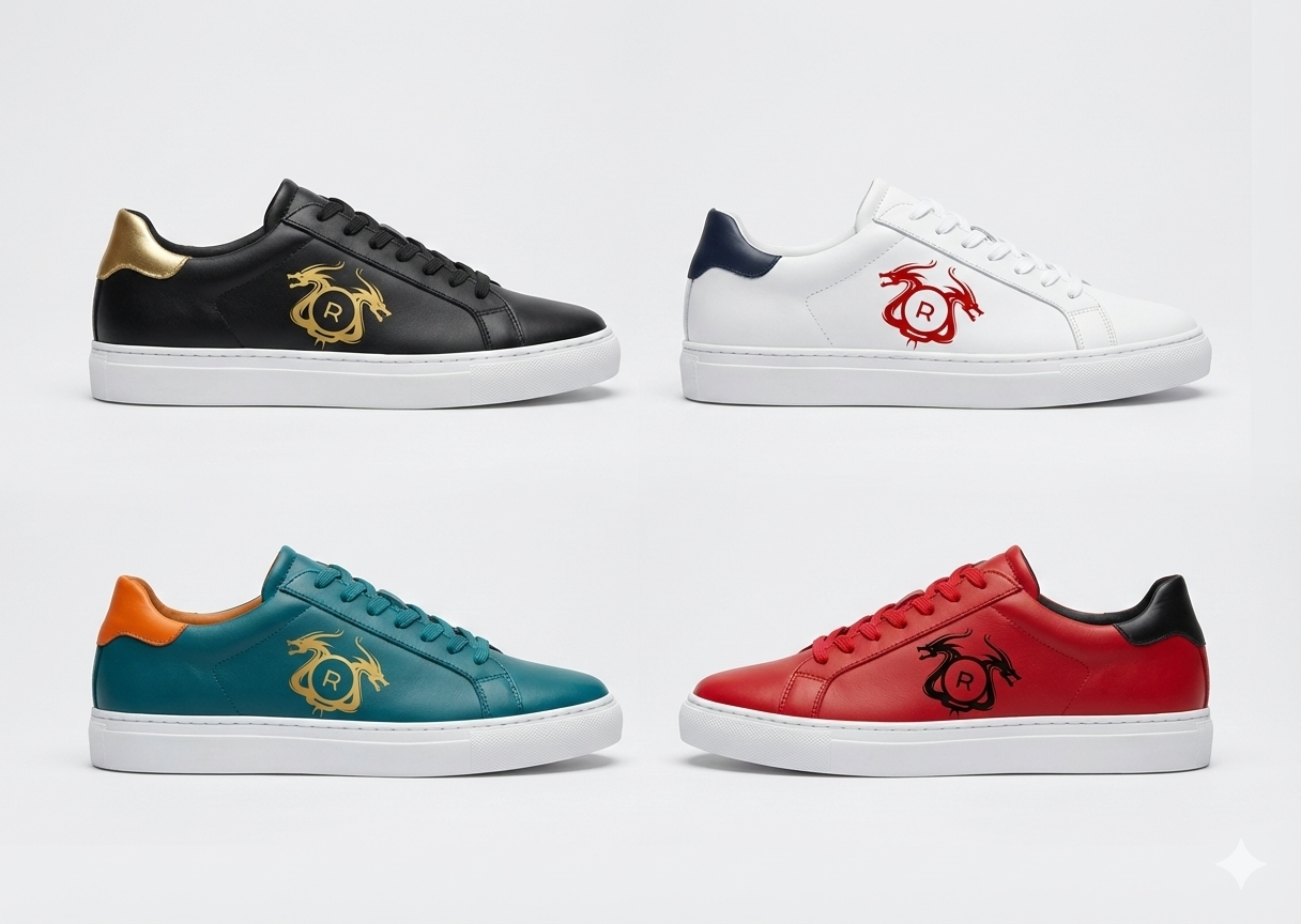 RICHER Kicks – Premium Dragon Low-Top Sneakers (The Richer Kicks Collection)