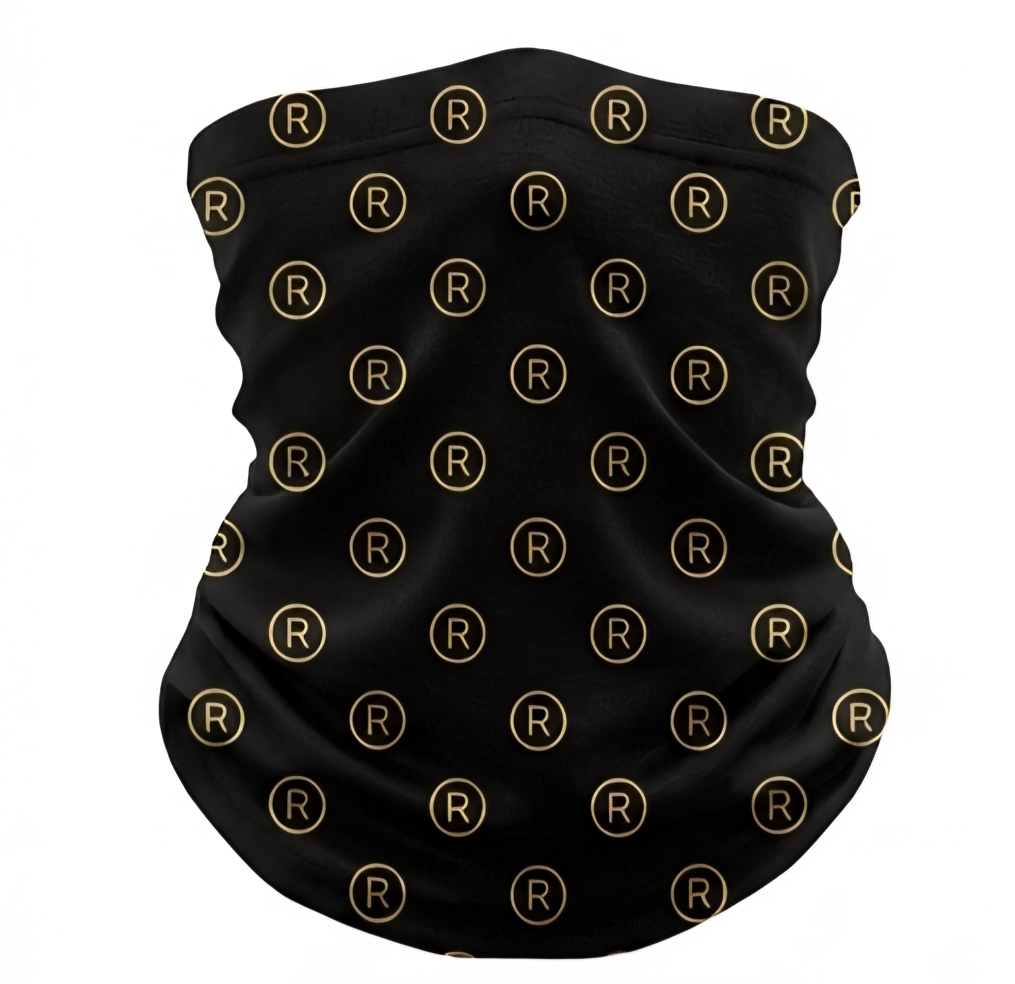 Gold Repeating 'R' Pattern Seamless Headwear
