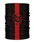 Geometric Red Stripe Dragon Neck Tube Bandana