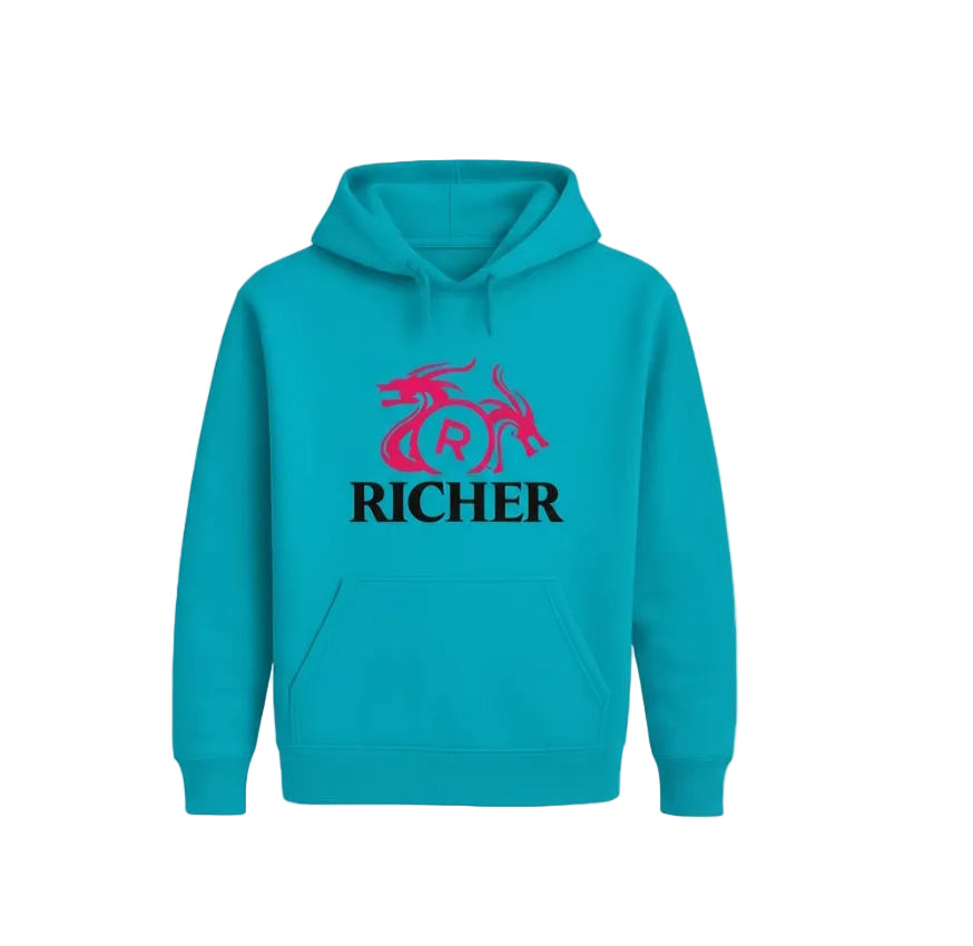 Pink Teal Hoodie